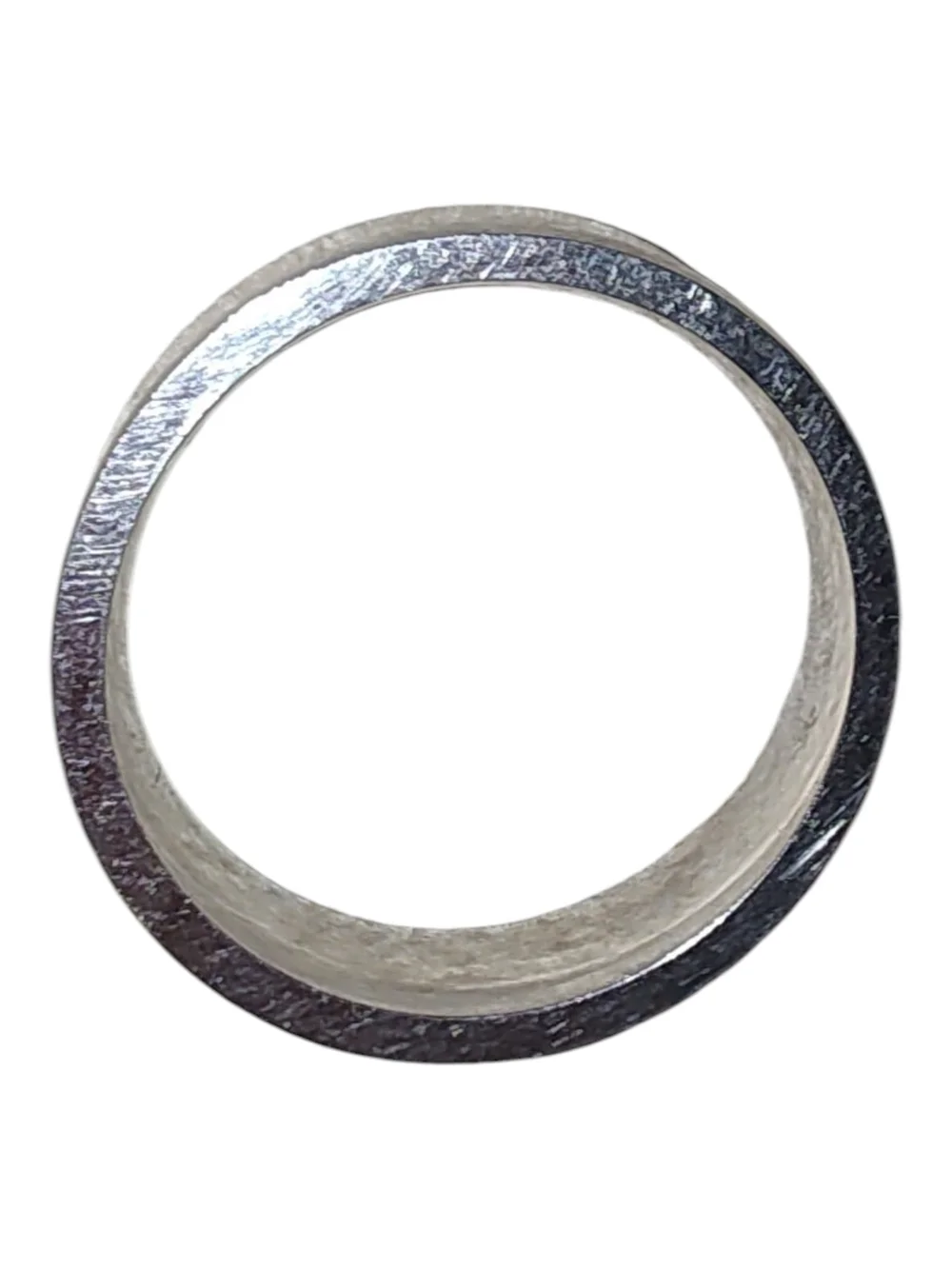 Forever Love Engraved Fashion Silver Tone Band Ring Purity Minimalist 10.50